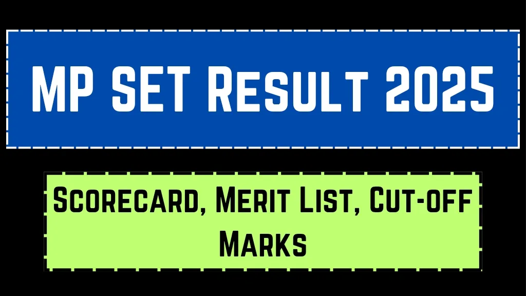 MP SET Result 2025