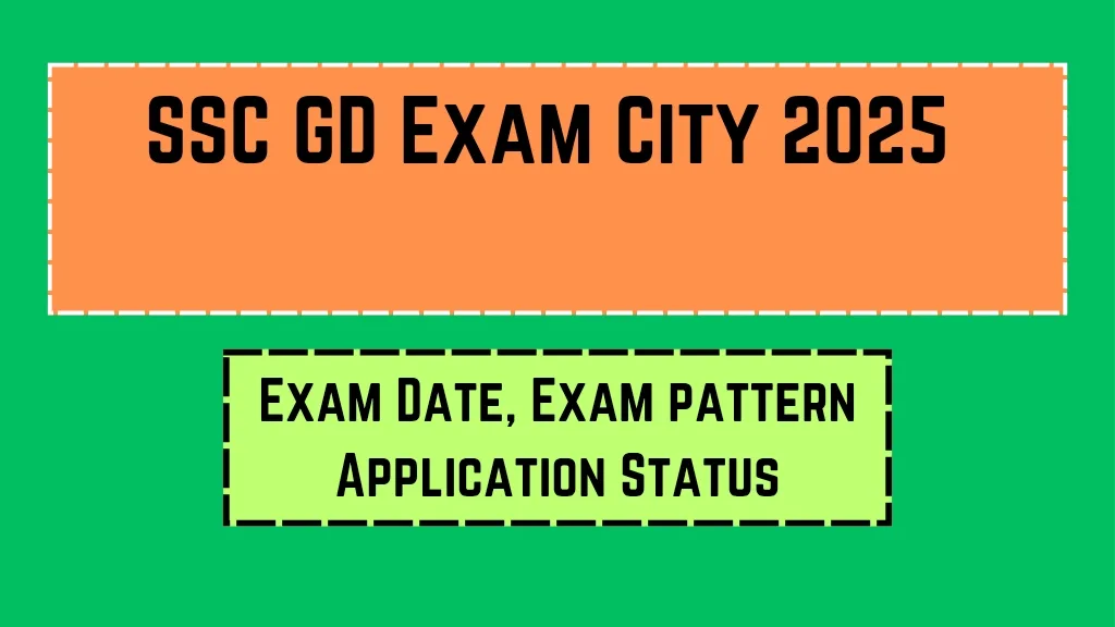 SSC GD Exam City 2025