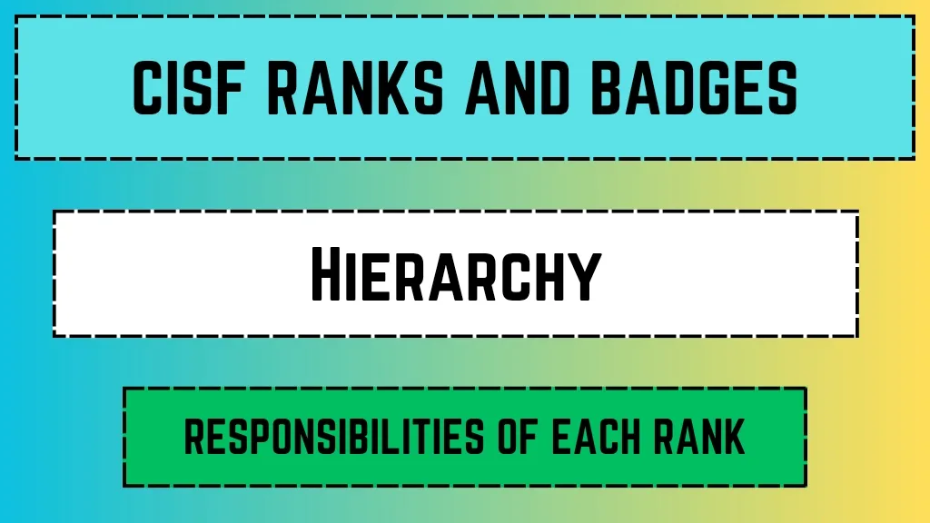 CISF Ranks and Badges