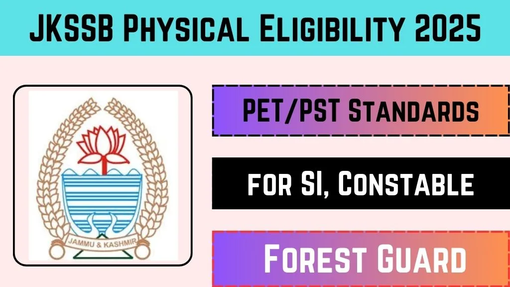 JKSSB Physical Eligibility 2025