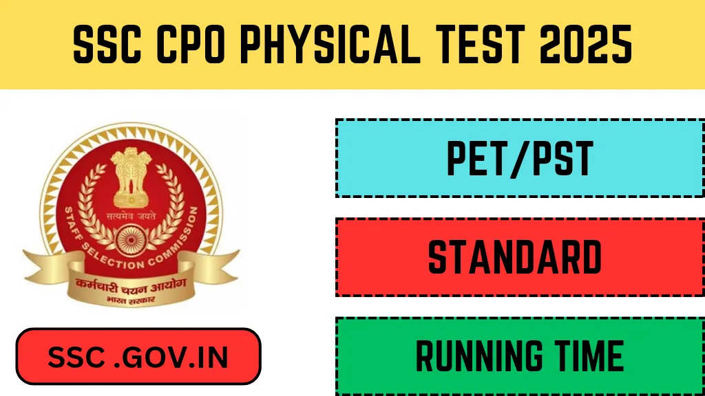 SSC CPO Physical Test 2025